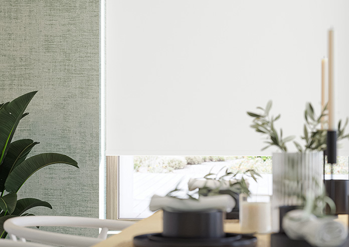 Rimini (FR Blackout), Arctic White - Twist&Fit Roller Blind - Image 5